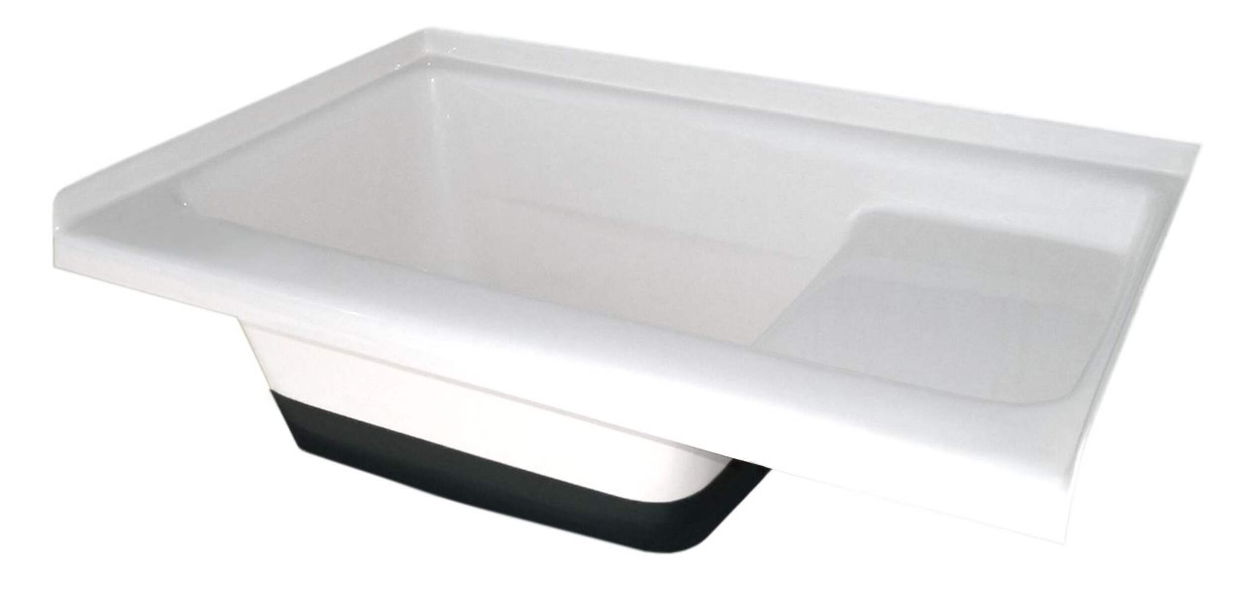 Icon 00474 Sit in Step Tub, Left Hand Drain, TU500 LH, Polar White, 36-in x 24-in x 13-in Front_Angled_Left