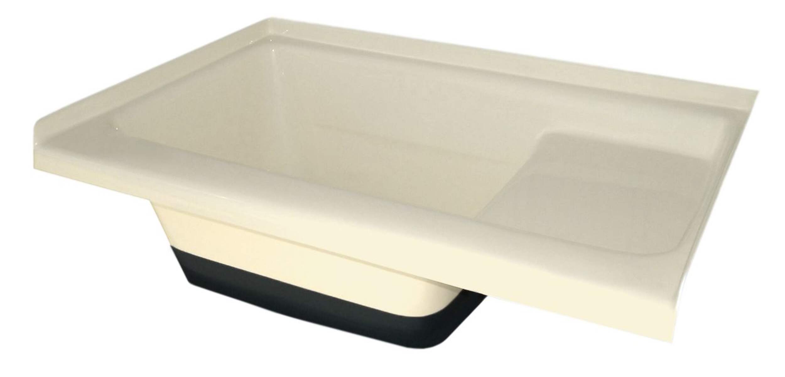Icon 00473 Sit in Step Tub Left Hand Drain, TU500 LH, Colonial White, 36-in x 24-in x 13-in Front_Angled_Left