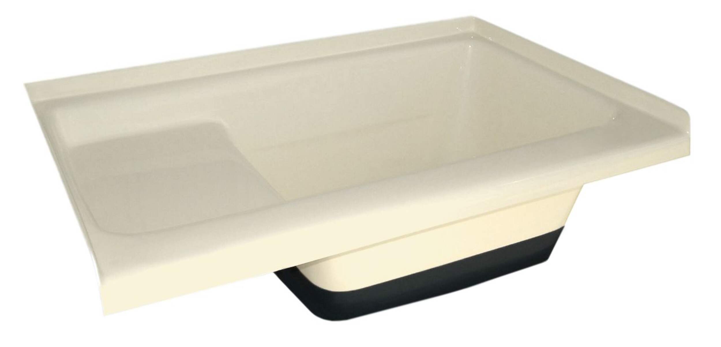 Baignoire à siège intégré Icon, évacuation à droite, TU500 RH, blanc colonial, 36 x 24 x 13 po Front_Angled_Right