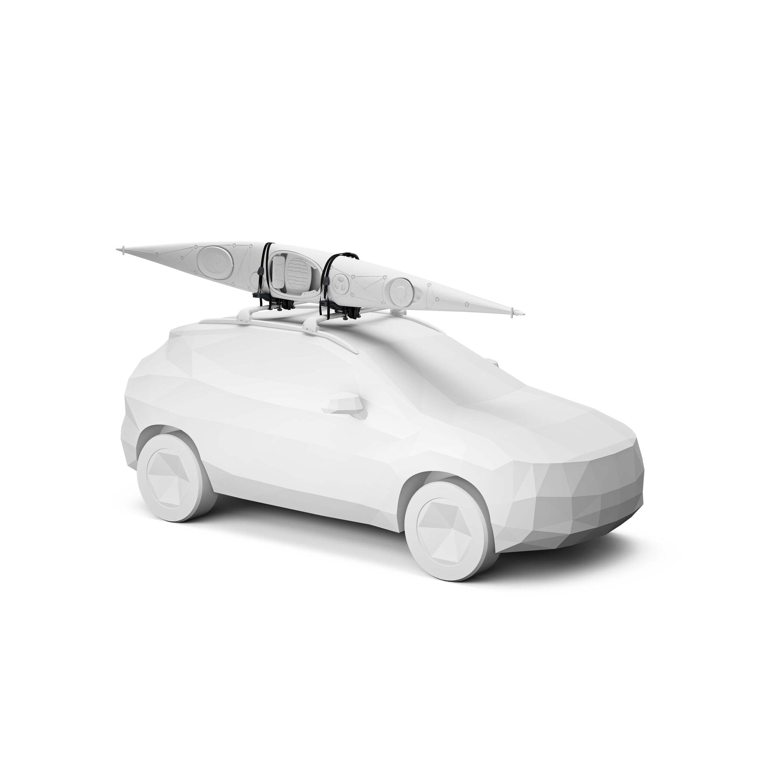 Porte-kayak Thule Compass, vertical, noir Front_Angled_Right