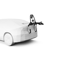 Thule OutWay 2-Bike Platform Trunk Bike Rack, Black/Aluminium Front_Angled_Right