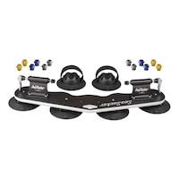 Porte-vélos/support à vélos de fourche SeaSucker Mini Bomber MAX pour 2 vélos avec adaptateurs HUSKE, noir Front_Elevated