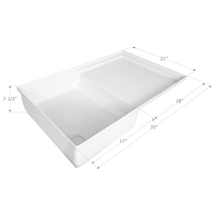 Plateau de douche combinée Icon, SP400-PW, plateau seul