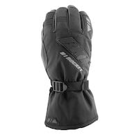 Gants de motoneige Joe Rocket True North, hommes et dames, noir, choix de tailles Front_Flat