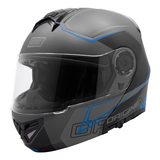Origine Aerion Modular&nbsp;Snowmobile Helmet, Blue Front_Angled_Left