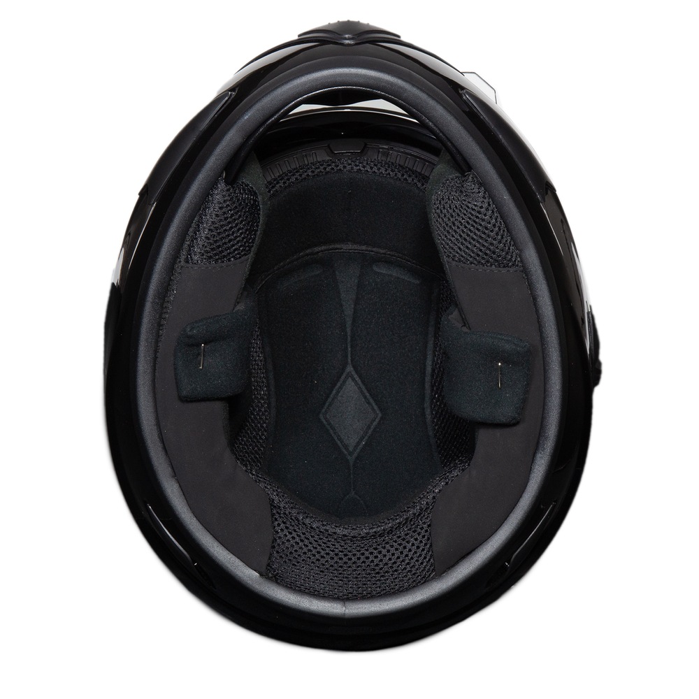 Raider Youth Full Face Snowmobile Helmet with Dual Lens Shield, Black