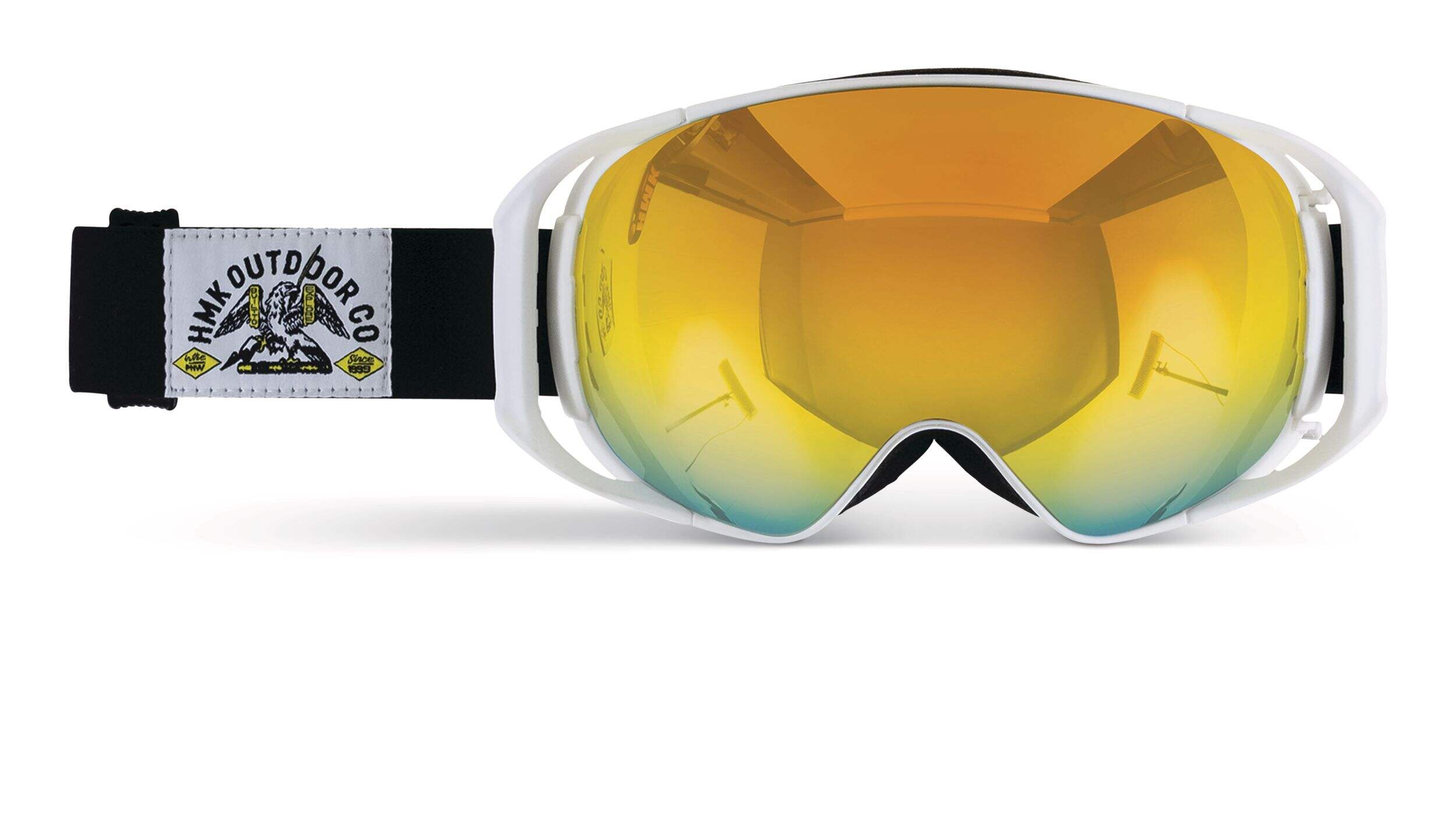 HMK Ridge Snowmobile Goggles with Adjustable Strap, White Canadian Tire