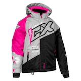 Castle X Code Youth Winter Jacket, Silver/Black/Pink, Assorted Sizes Front_Angled_Right