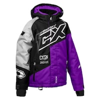 Castle X Code Youth Winter Jacket, Black/Grape/Silver, Assorted Sizes