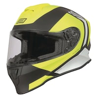 Origine Dinamo Youth Snow Helmet with Electric Shield Bolt, Black/Yellow Front_Angled_Left