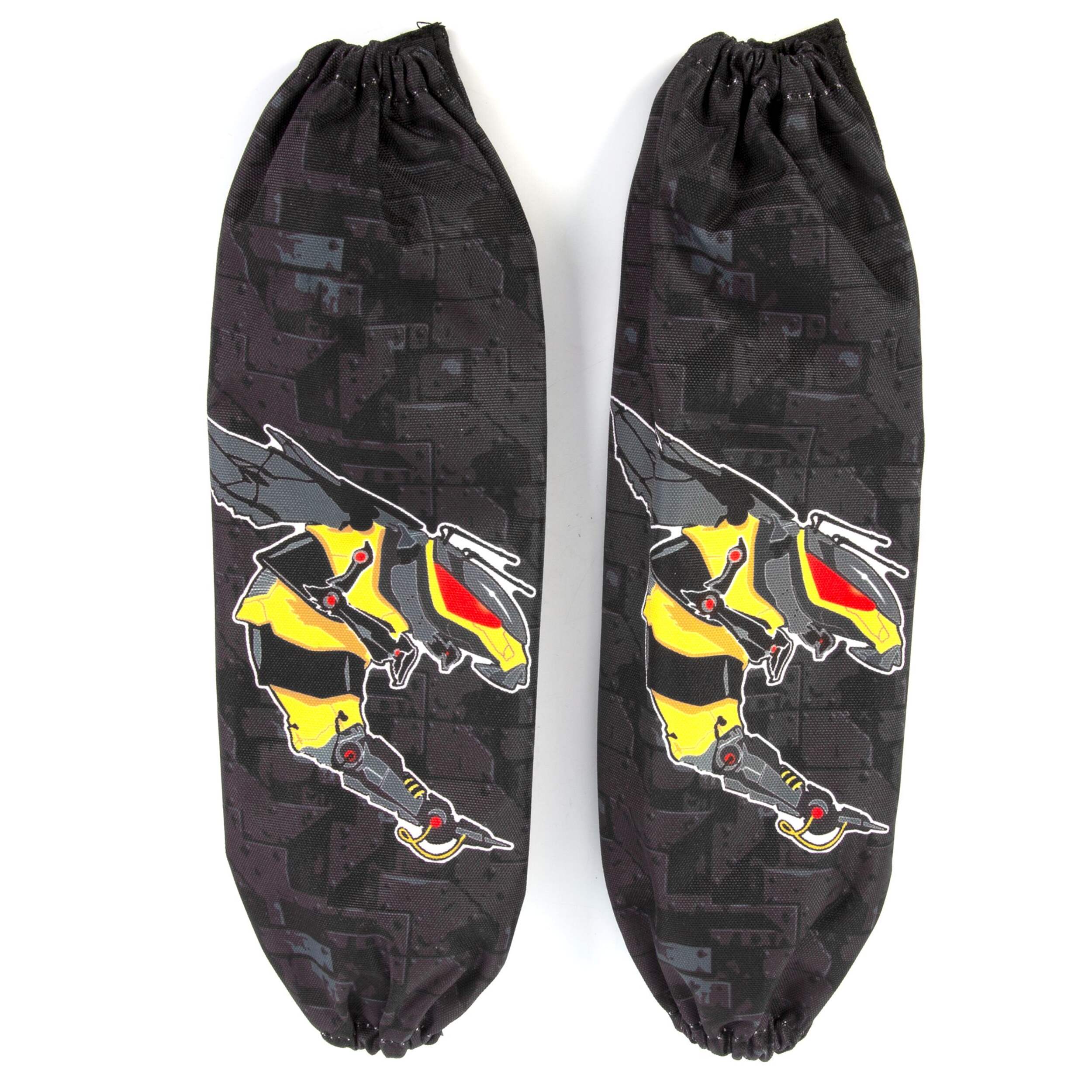 Kimpex Ski-Doo Shock Covers, Black Overhead_Flat