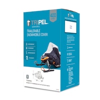 Tripel Heavy-Duty Snowmobile Storage Cover, Touring Front_Angled_Left