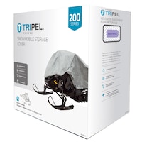 Tripel Heavy-Duty Snowmobile Storage Cover, 200 Series Large/Extra Large Front_Angled_Left