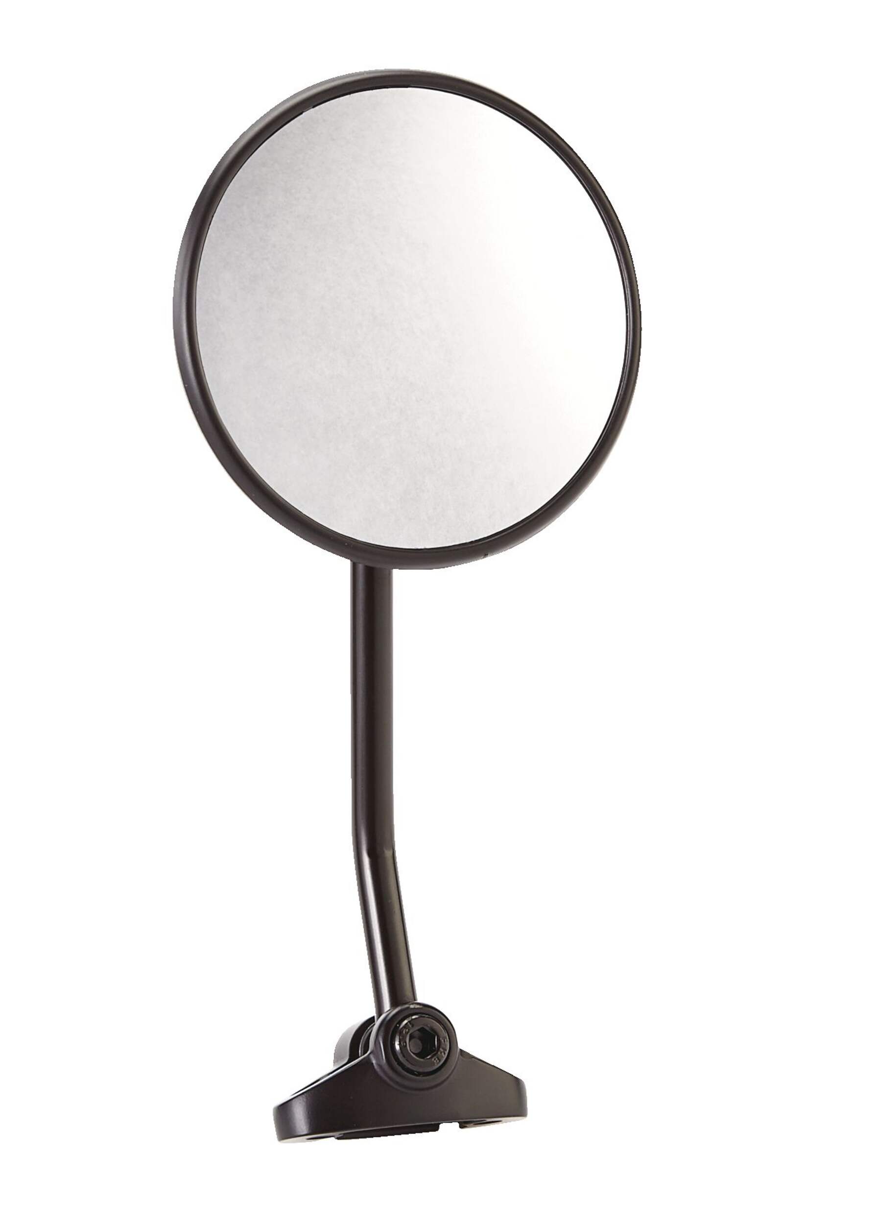 K-Source Flag Style Snowmobile Replacement Mirror with Universal Mounting Base Front_Three_Fourths_Angled_Right
