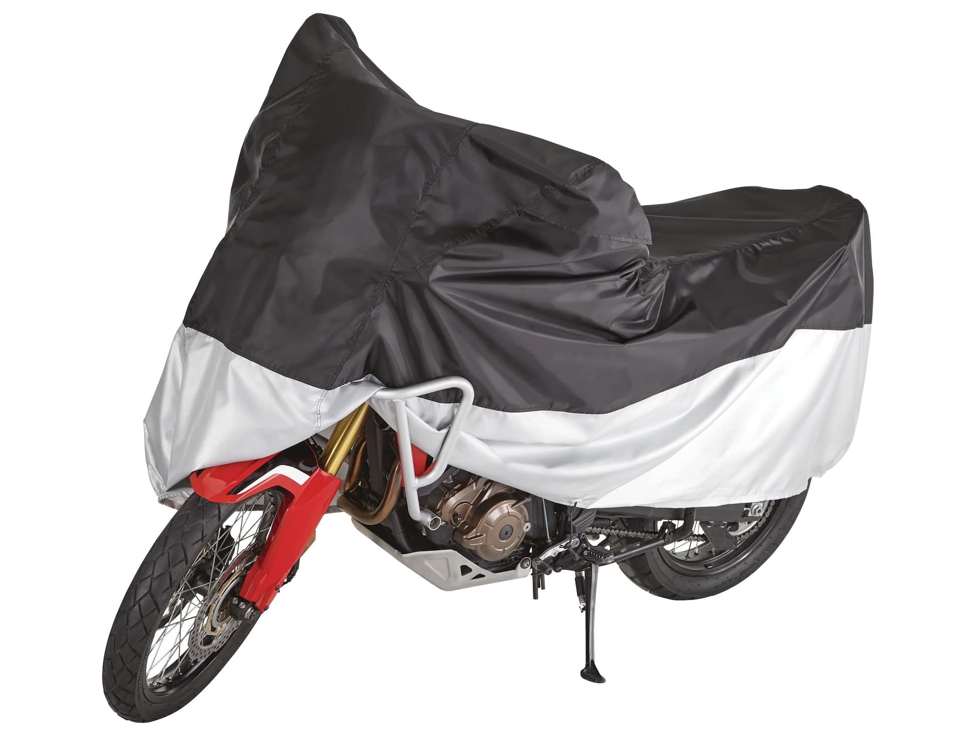 Tripel Fabric Motorcycle Cover for Water & UV Resistance, X-Large