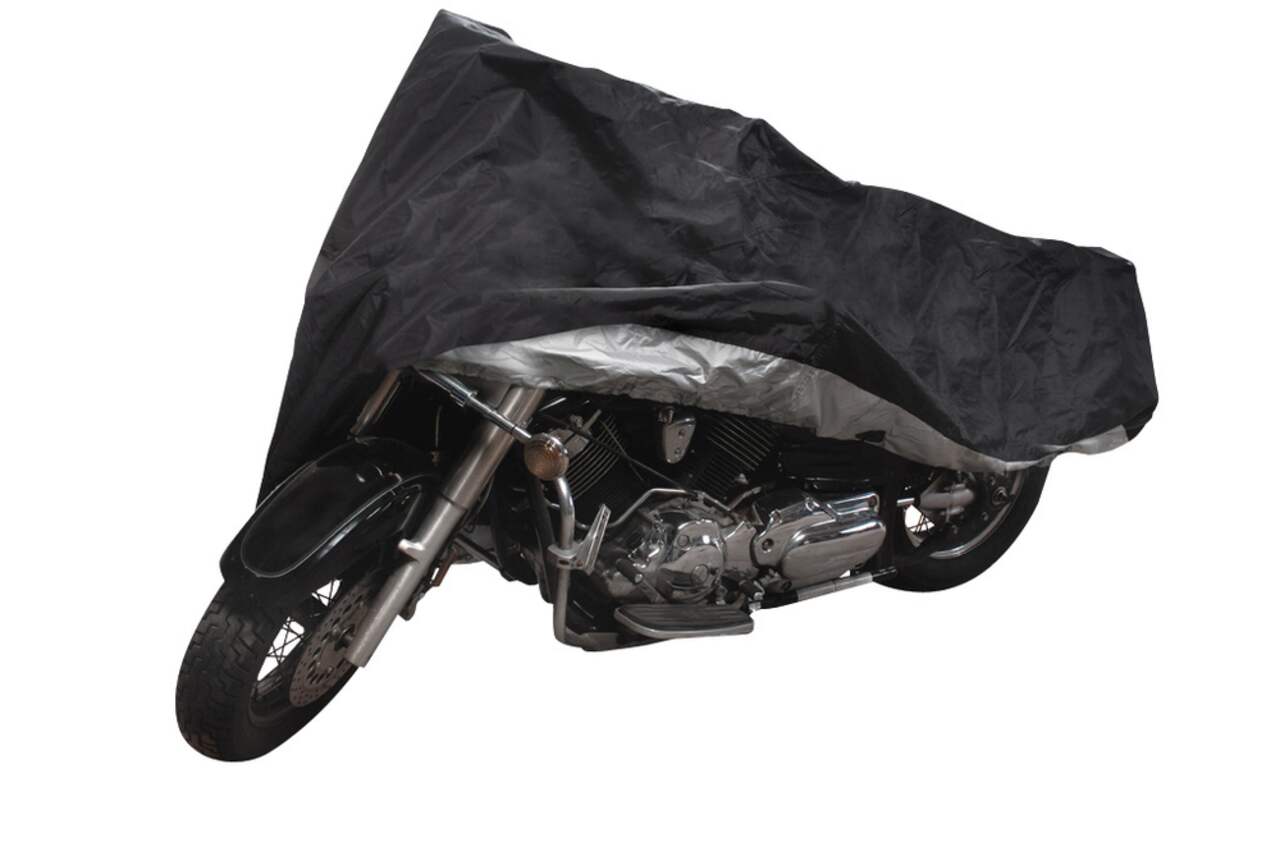 Housse Moto Version Moto en tissu doublée , soudé ,avec élastique