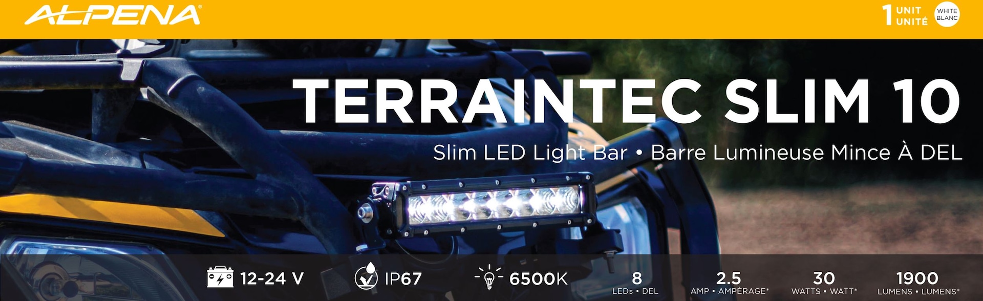 Alpena TerrainTec Slim 10 LED Light Bar Canadian Tire