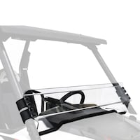 Kolpin Uncoated Half Fixed Windshield, RZR1000 Front_Angled_Right