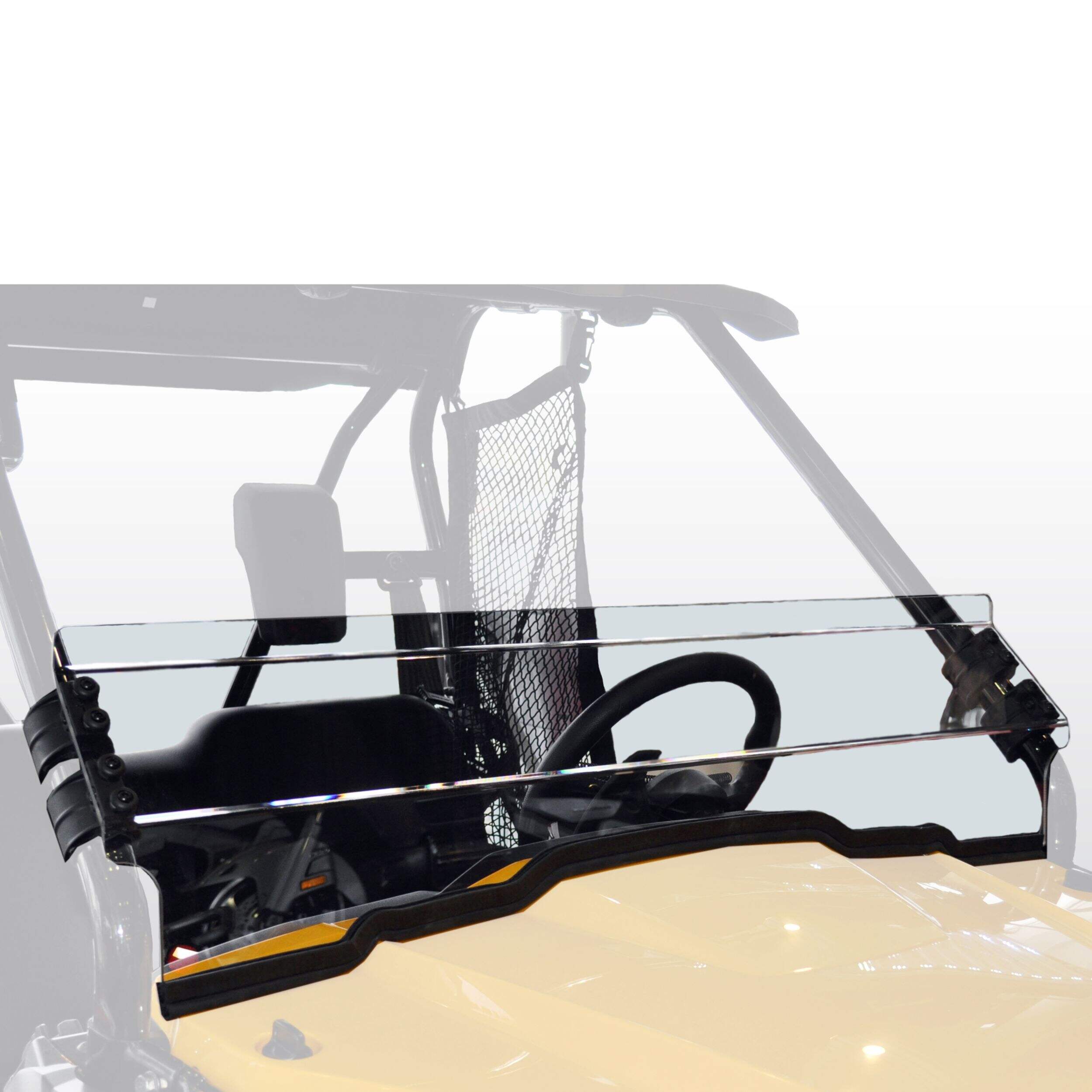 Kolpin Uncoated Half Fixed Windshield, Honda Pioneer 500 Front_Angled_Right