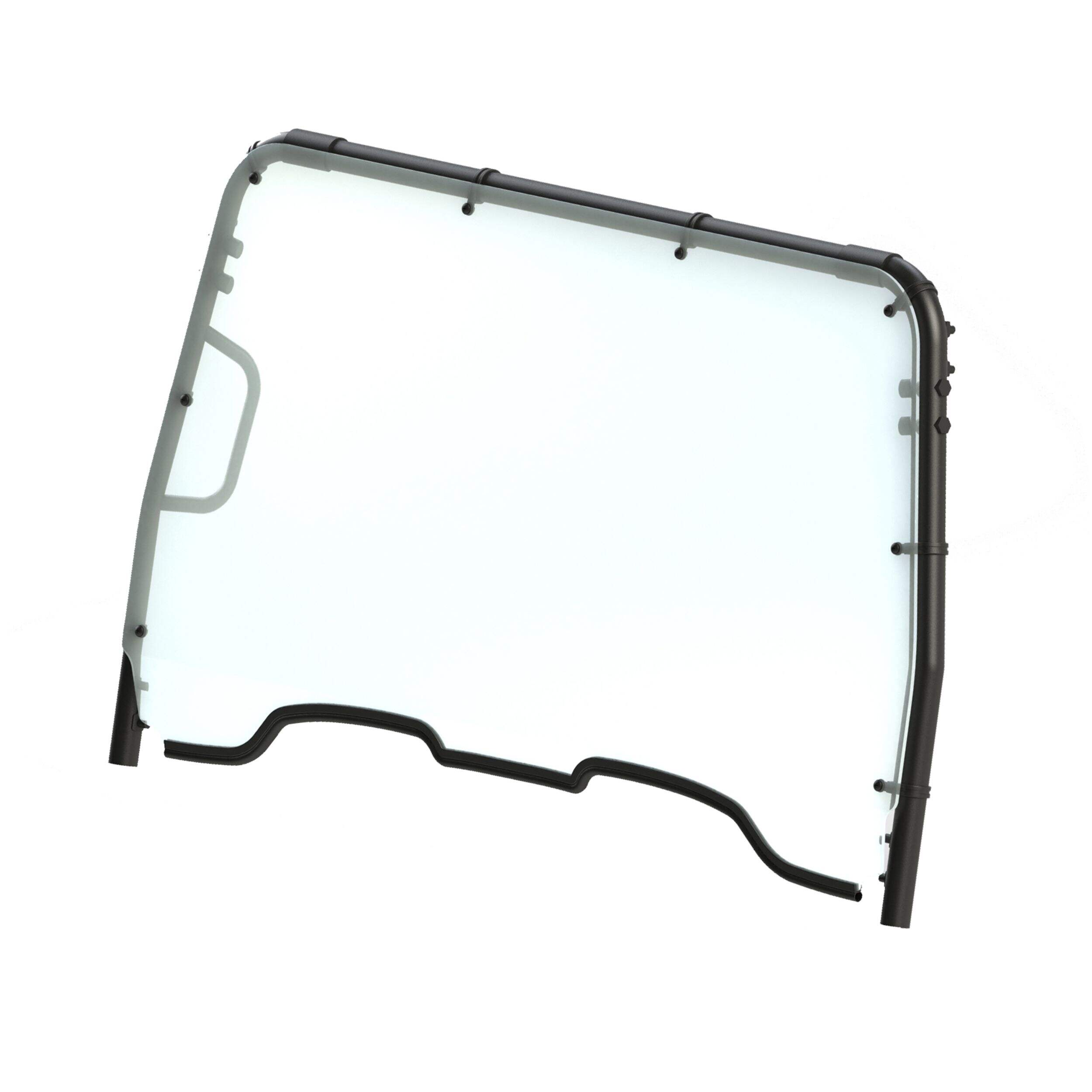 Kolpin Hard Coated Full Fixed Windshield, Honda Big Red Front_Angled_Left