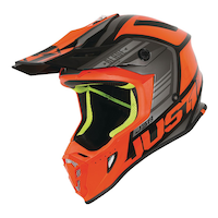 Just1 J38 Blade D-Ring Dirt Bike MX Off-Road Helmet, Orange, Assorted Sizes Front_Angled_Left