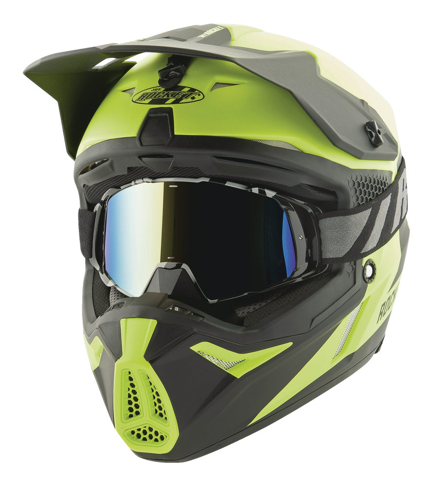 Joe Rocket RKT 22S Series Helmet, Rocket Racing HiVis/Black