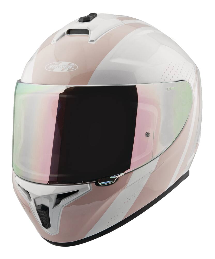 rose gold motorcycle helmet