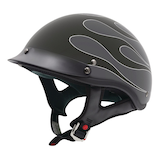 VCAN Shorty Classic Half-Shell Men's Motorcycle Helmet, Assorted Sizes Front_Angled_Left