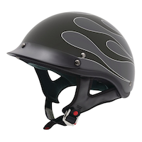 Casque de moto demi-coque VCAN Shorty Classic, hommes, choix de tailles Front_Angled_Left