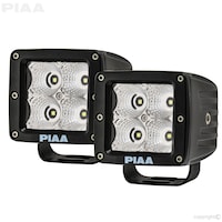 Quad Series Flood Beam LED Cube Light Kit with Harness Front_Three_Fourths_Angled_Left