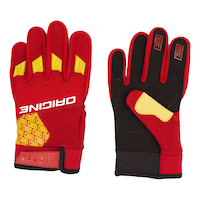 Gants de motocross Origine DoubleDirt, jeunes, rouge Composite_or_Mixed