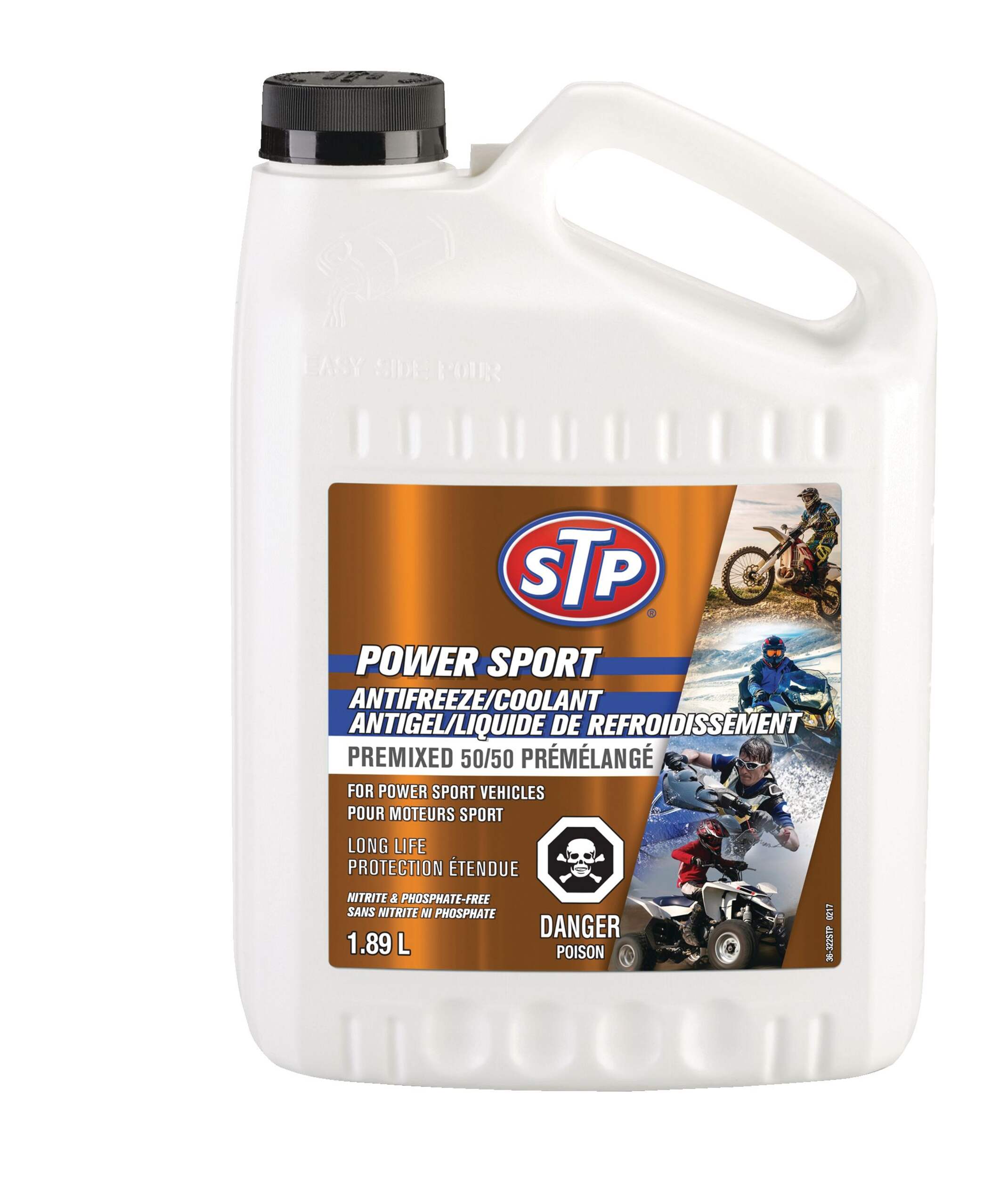 STP Power Sport 50/50 Premixed Antifreeze/Coolant, 1.89-L Front_Flat