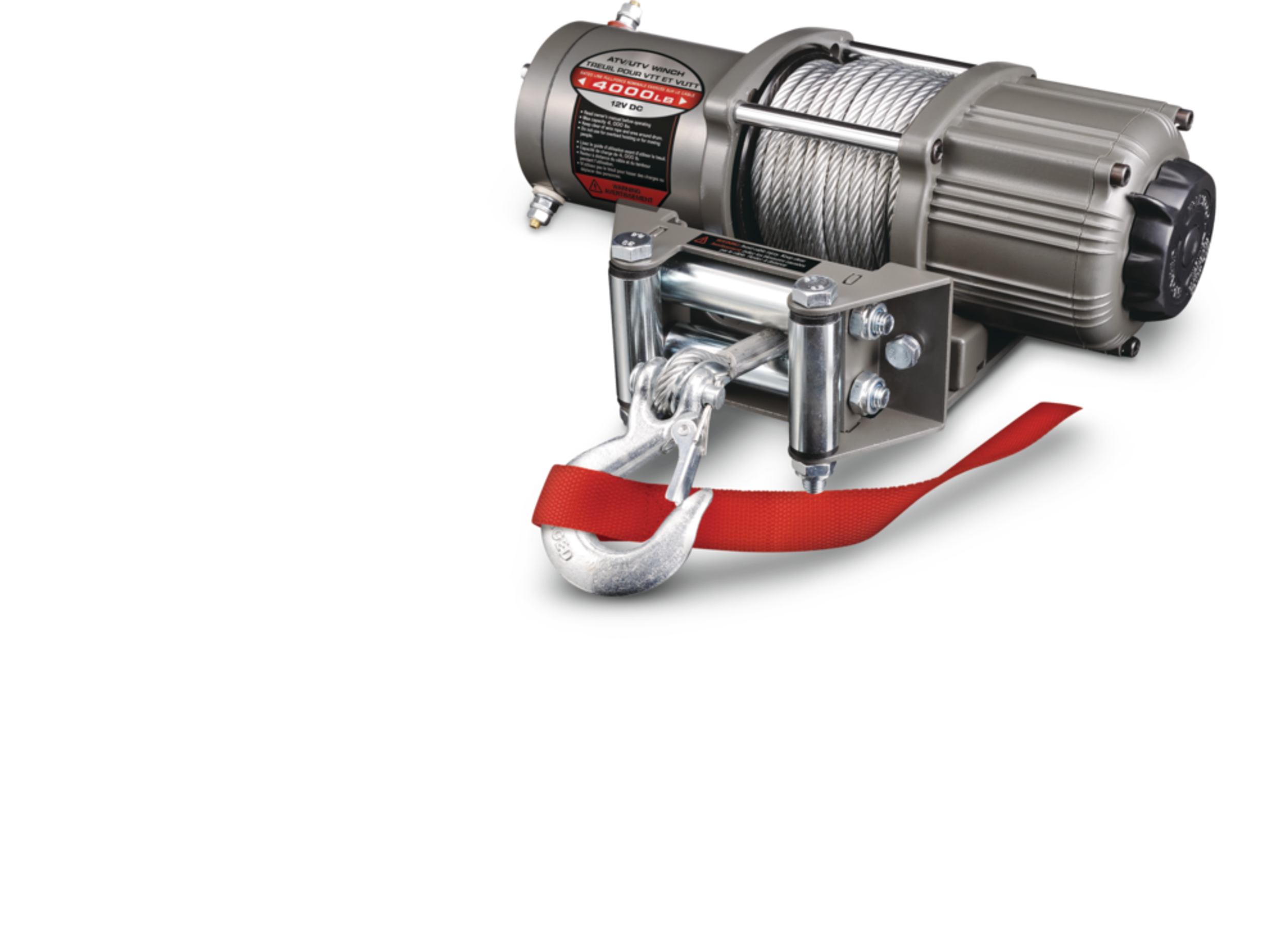 Treuil pour VTT/VUTT, 4 000 lb Front_Angled_Left