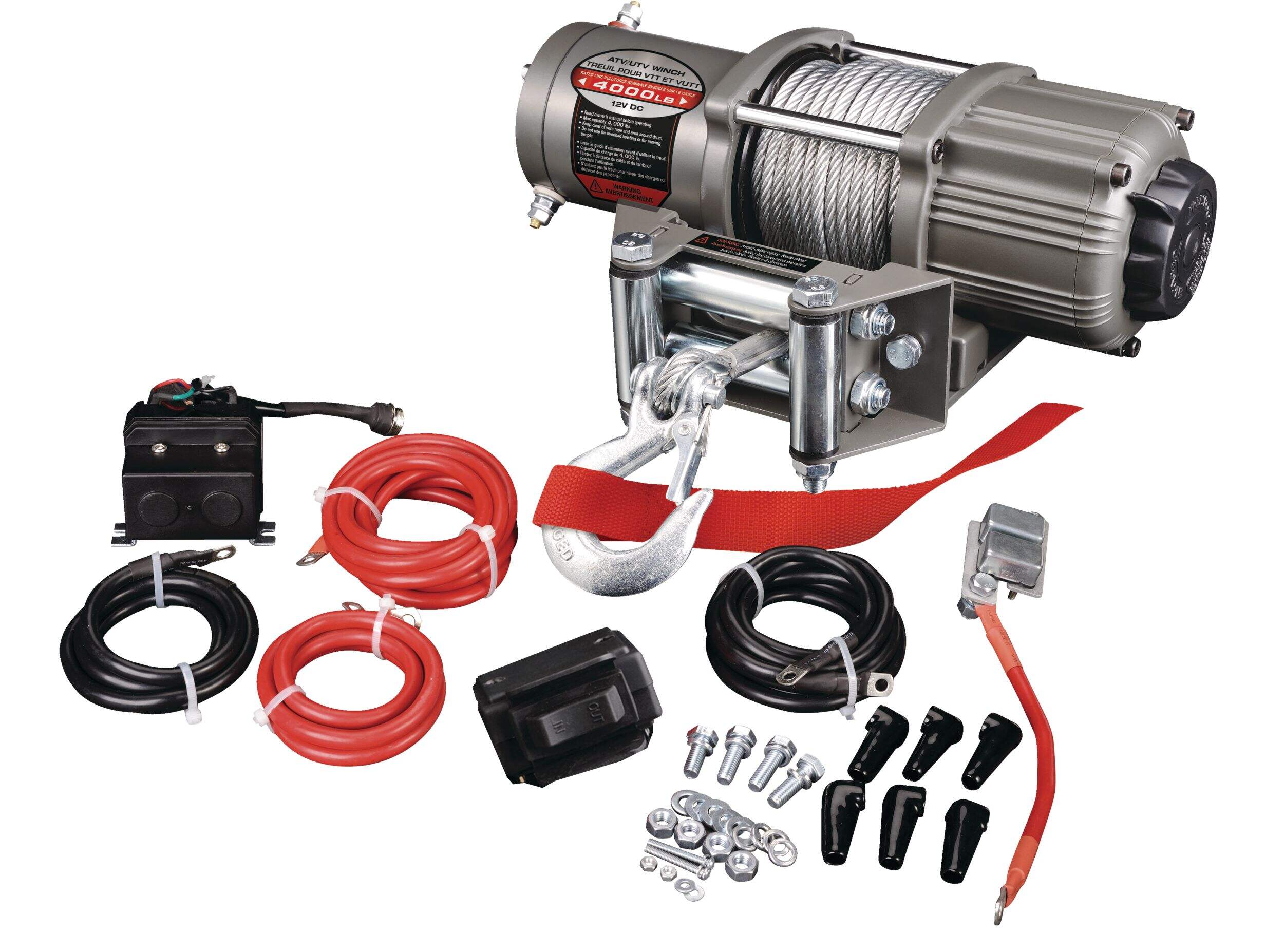 ATV/UTV 12V Winch, 4000lb Canadian Tire