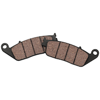 Twin Power Organic Brake Pads for Victory, Rear Front_Flat