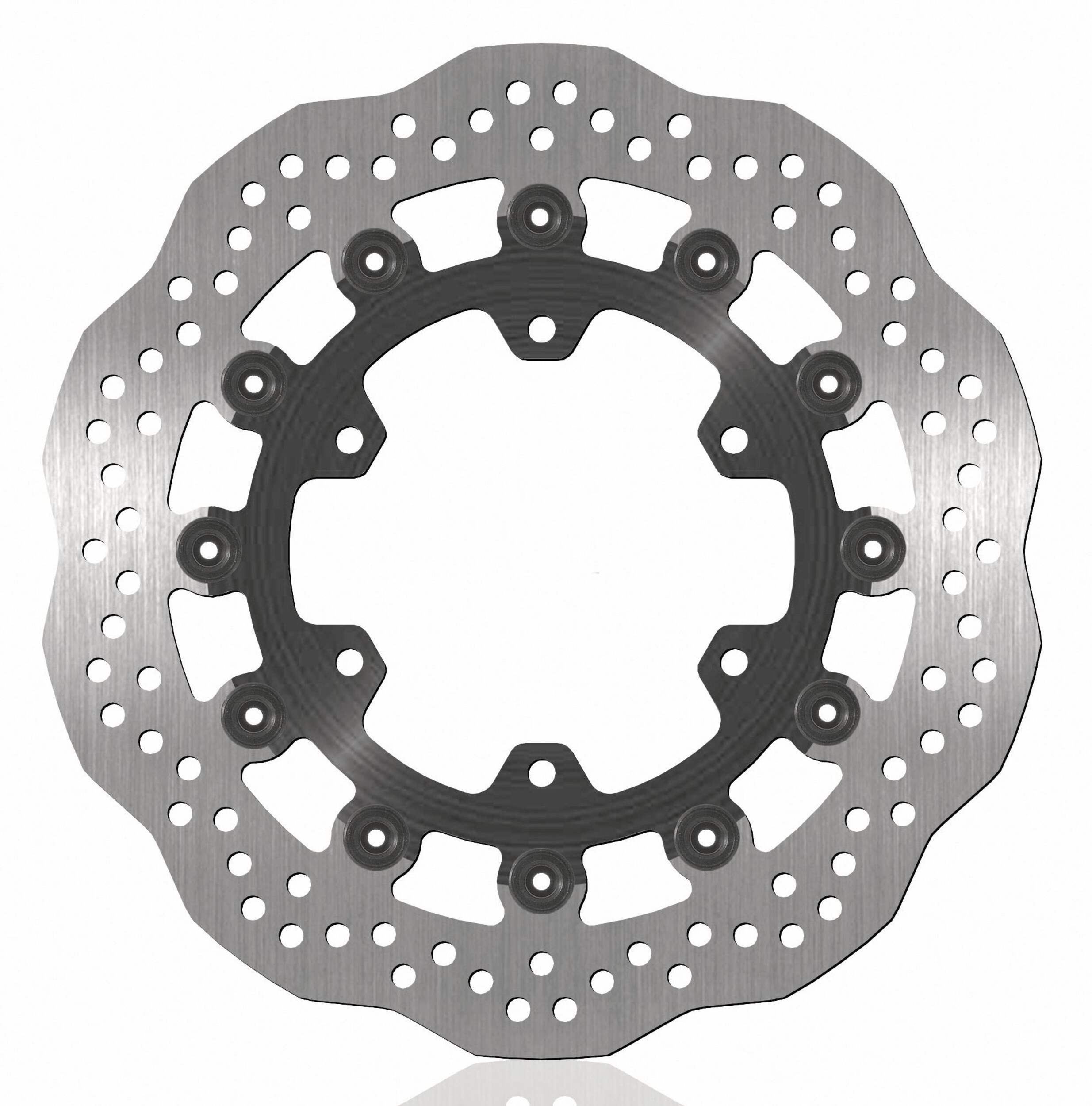BikeMaster Brake Rotor, Contour Front Front_Flat