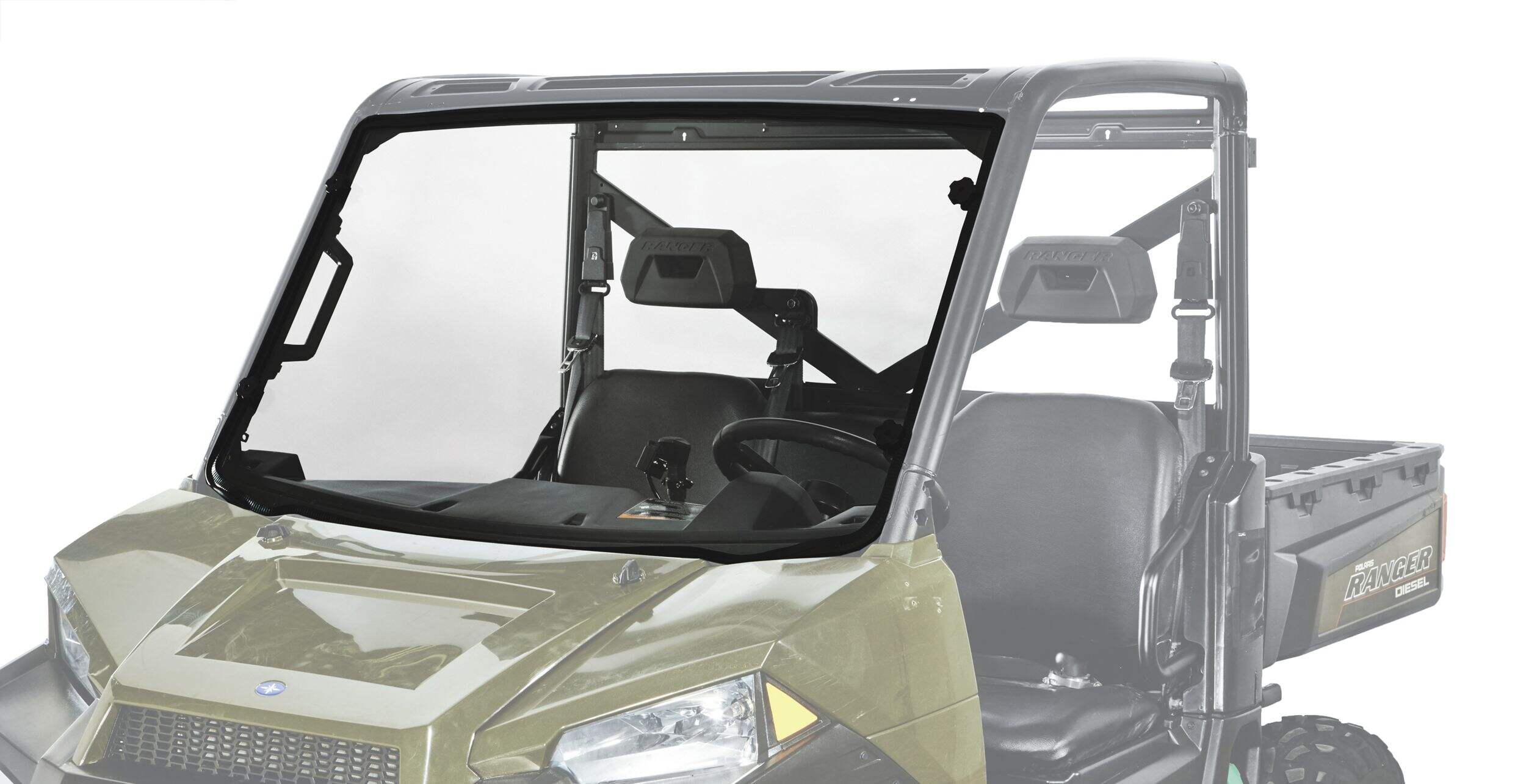 Kolpin UTV Windshield Full-Fixed for Polaris® Ranger® XP900 Front_Angled_Left