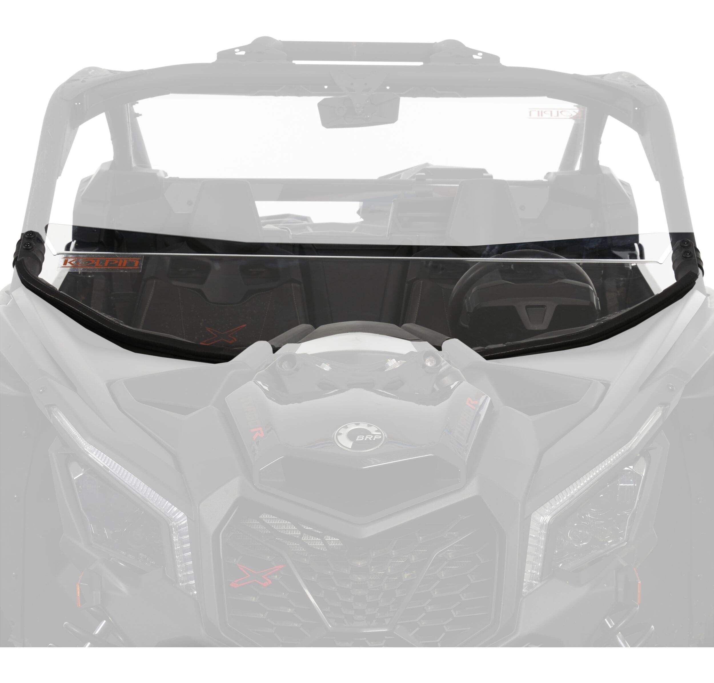 Kolpin UTV Windshield Half-Fixed for CAN-AM® Maverick® X3 Overhead_Flat