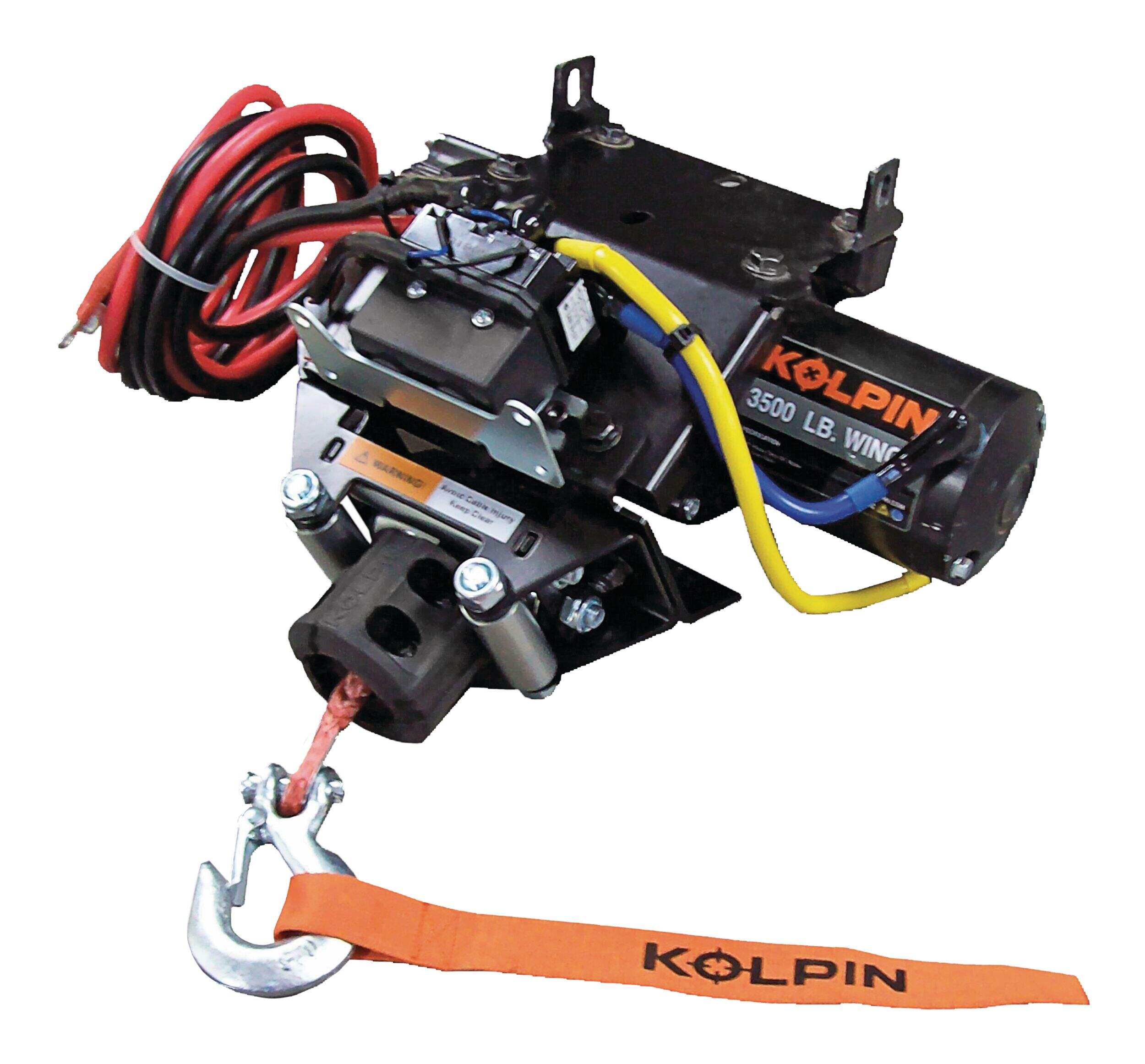 Kolpin Honda® ATV Quick-Mount Winch Kit, 3500-lb Front_Angled_Left