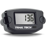Trail Tech TTO Surface Mount Digital Voltage Gauge, Black Front_Three_Fourths_Angled_Right