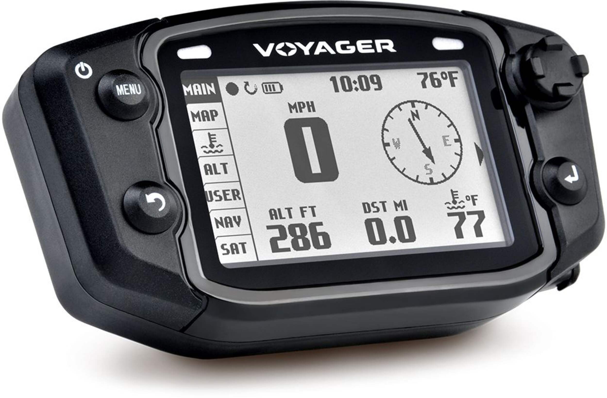 Trail Tech Voyager GPS Kit for Snowmobiles Front_Angled_Right