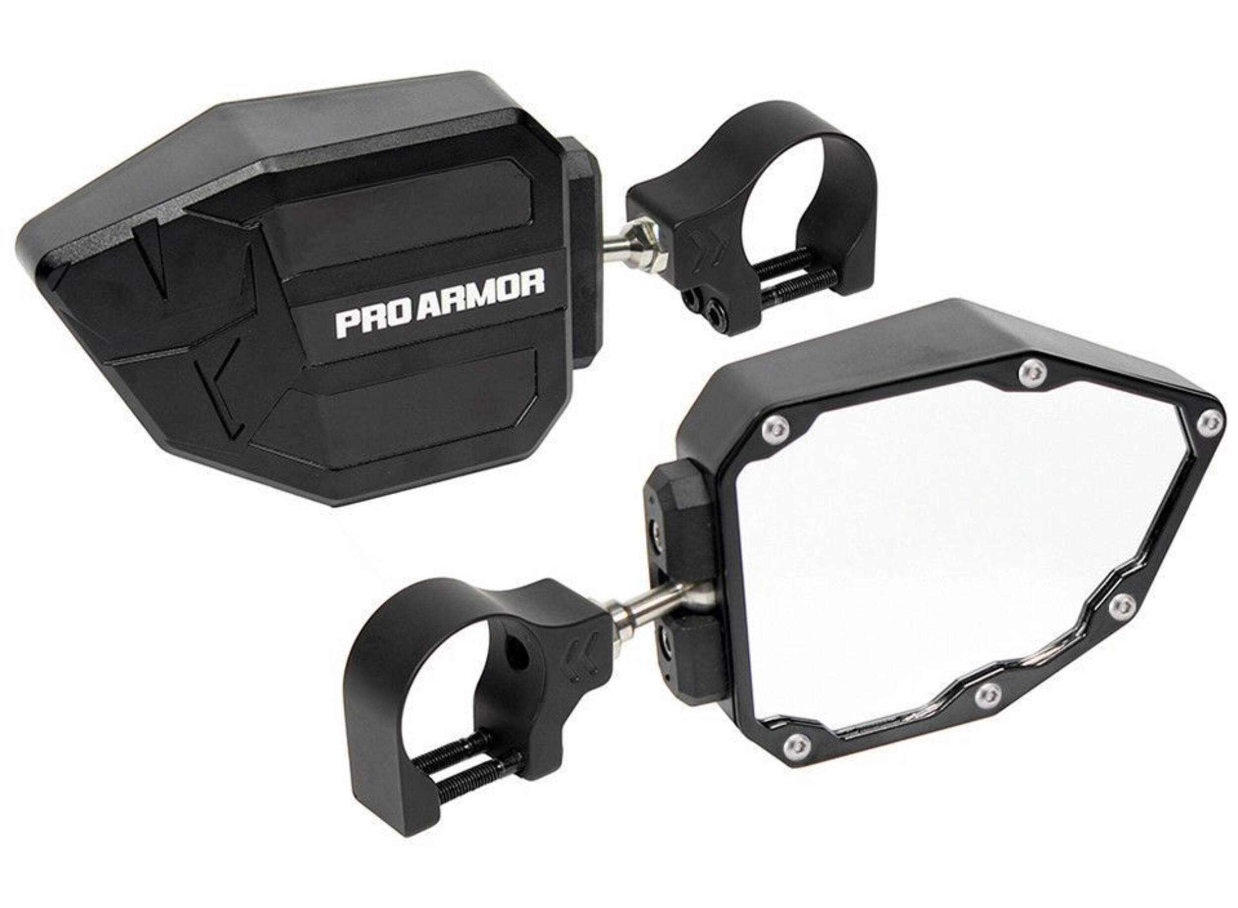 Kolpin Pro Armor Side View Mirrors, Black Composite_or_Mixed