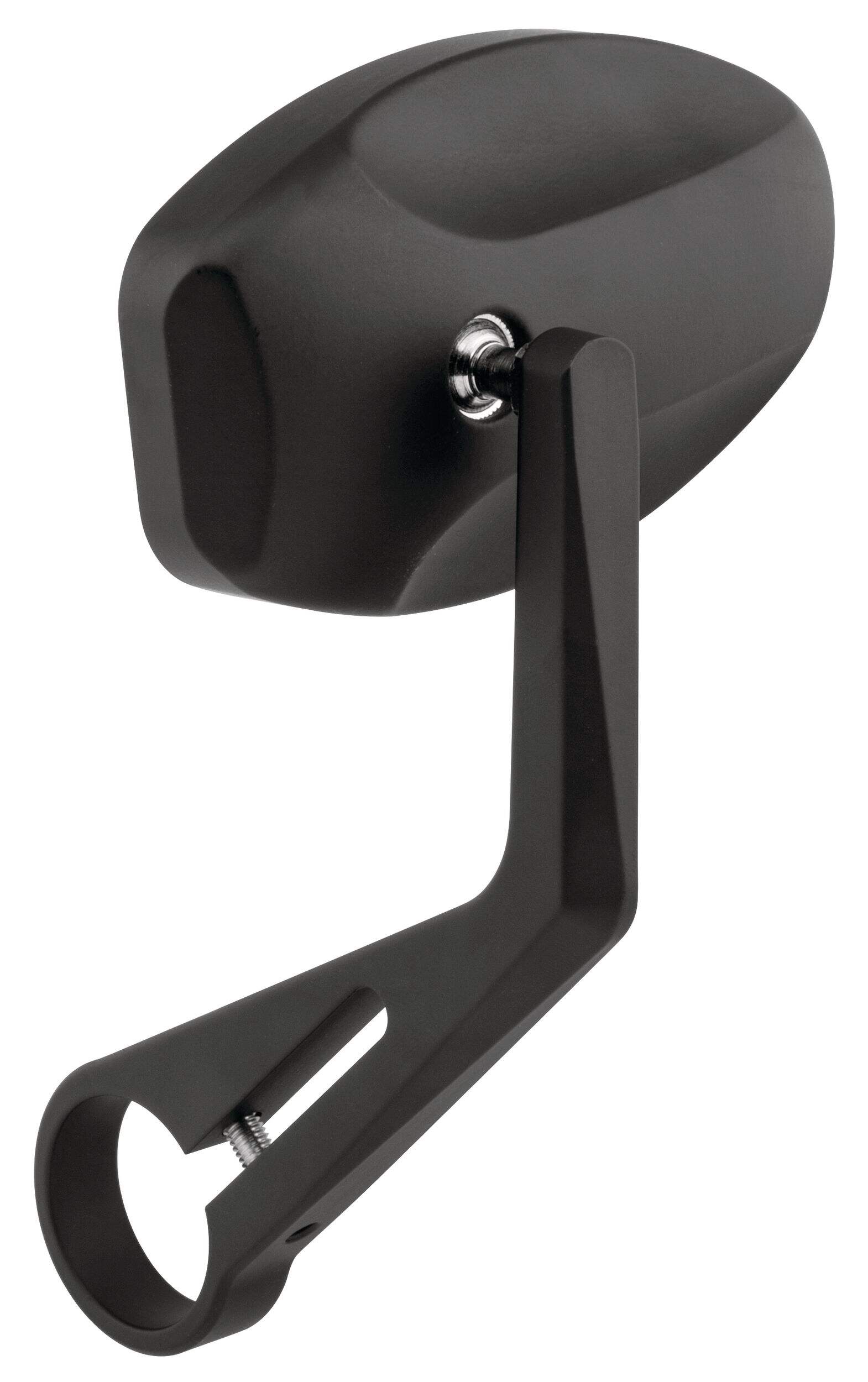 BikeMaster Oval Clamp-On Mirrors Back_Angled_Left