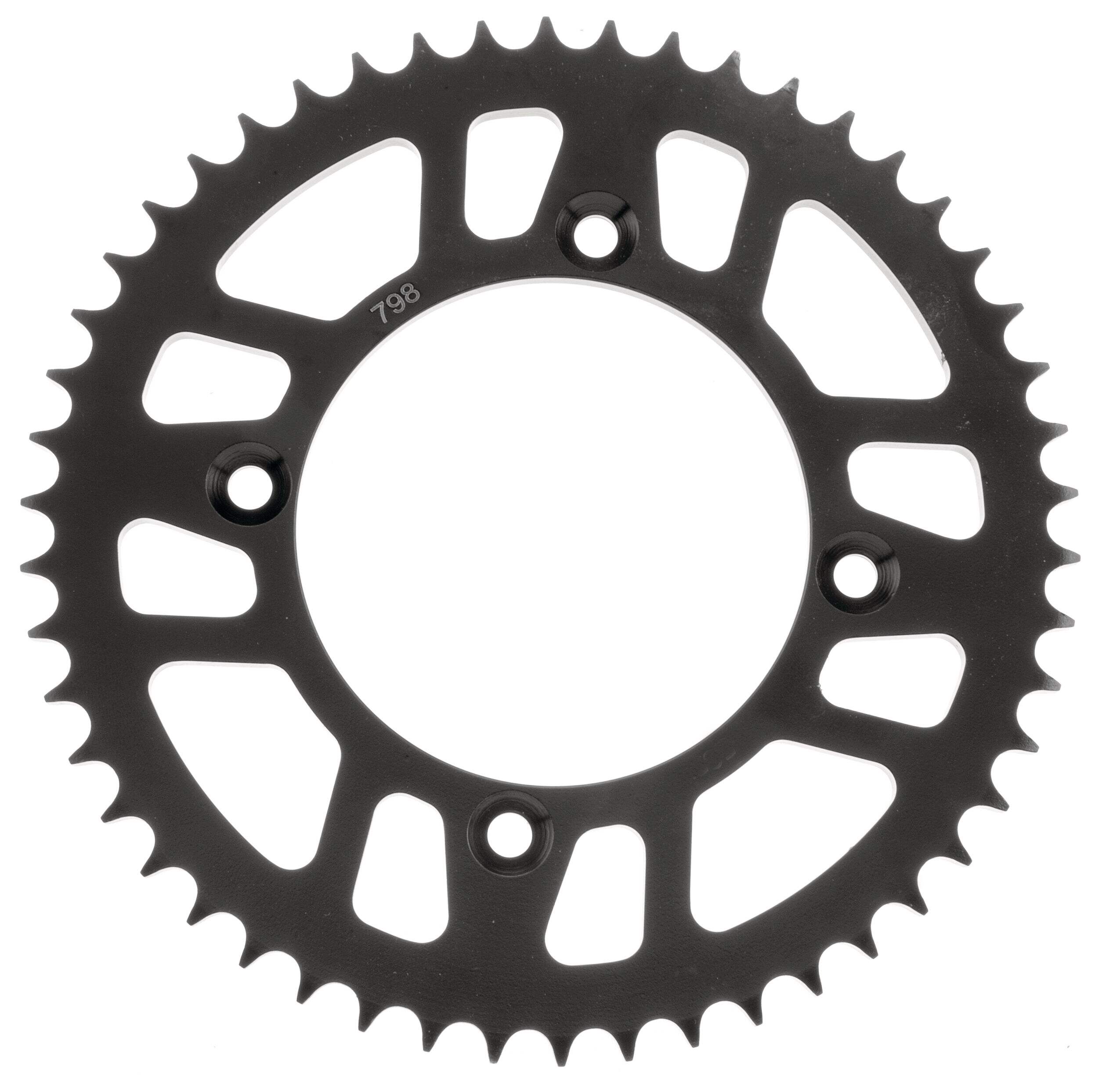 BikeMaster Sprocket 428 48T, Rear Front_Flat