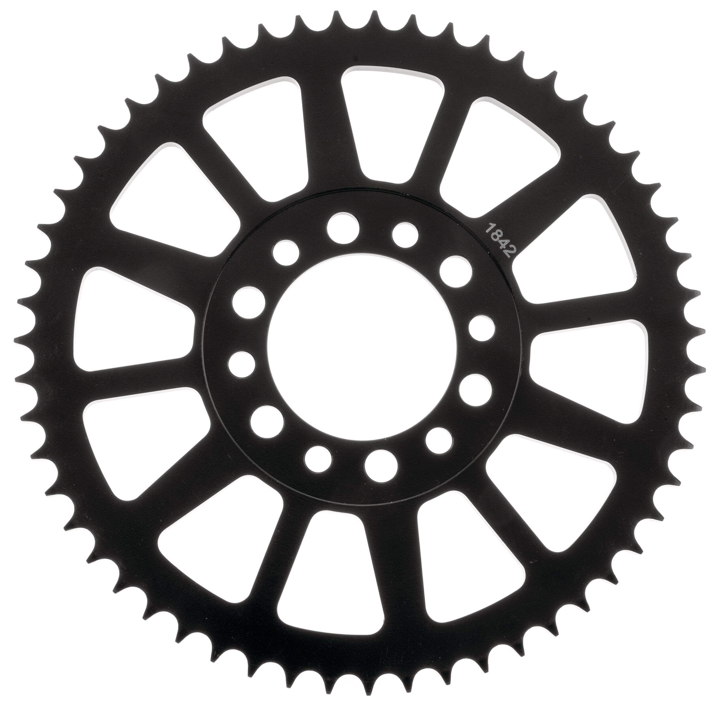 BikeMaster Sprocket 428 55T, Rear Front_Flat