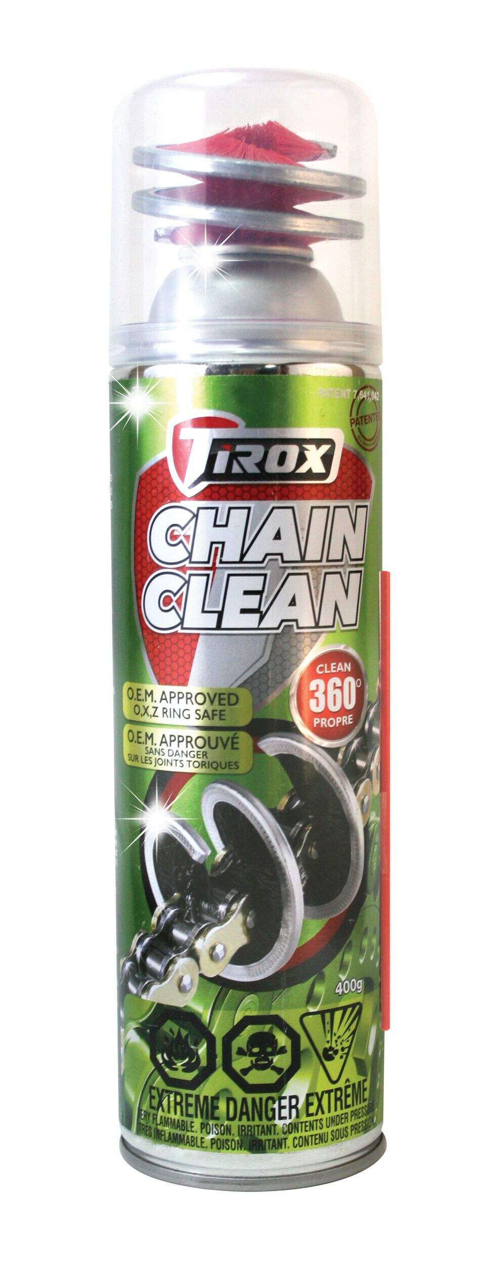 Tirox Chain Cleaner with Brush Kit Front_Flat