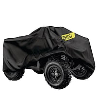 SiGi ATV Cover, Water-Resistant, UV-Protected, Assorted Sizes Front_Three_Fourths_Angled_Right
