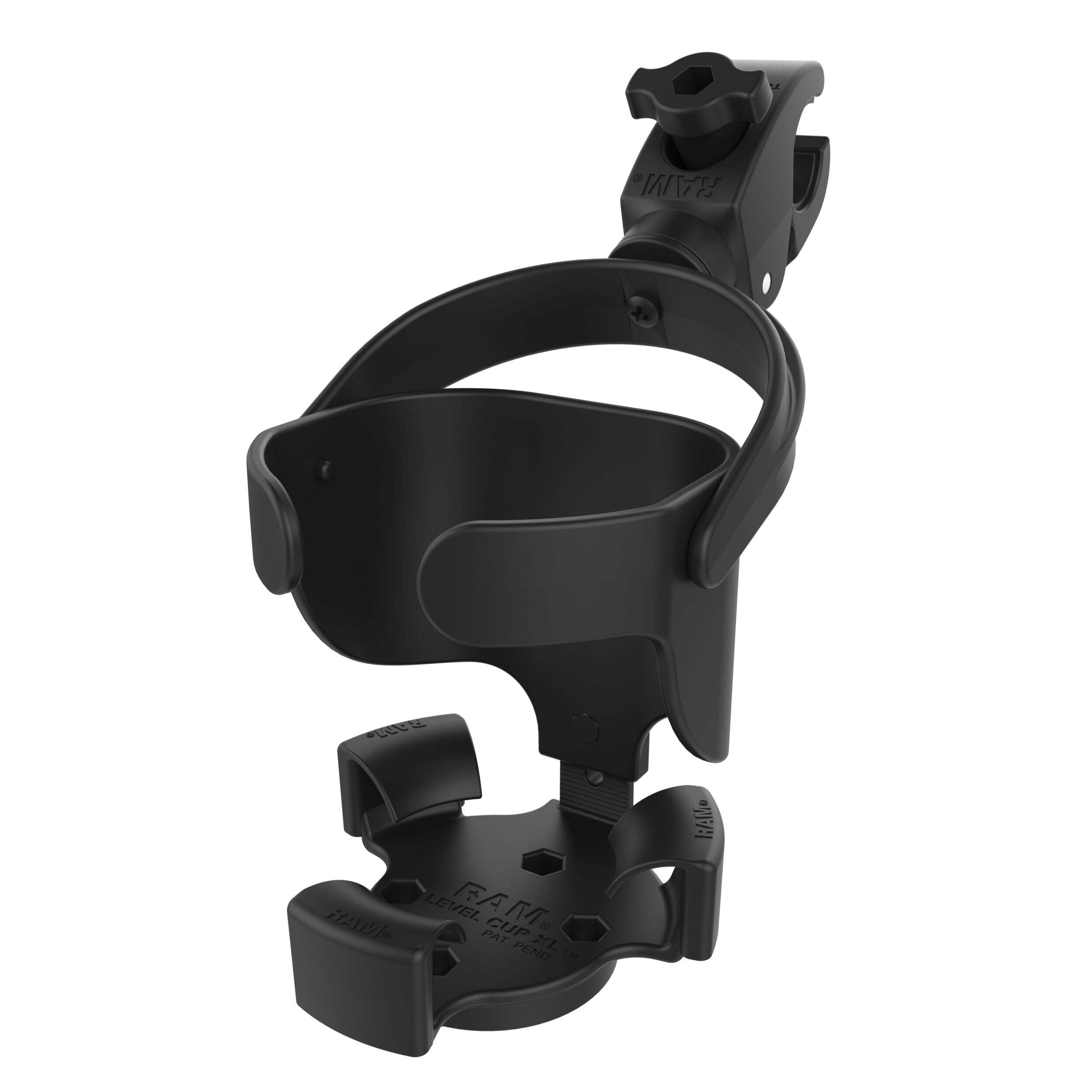 Porte-gobelet RAM Level Cup avec RAM Tough-Claw, très grand, 32 oz Front_Three_Fourths_Angled_Left