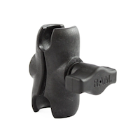 RAM® Composite Double Socket Arm, Medium, B-Size Front_Three_Fourths_Angled_Left