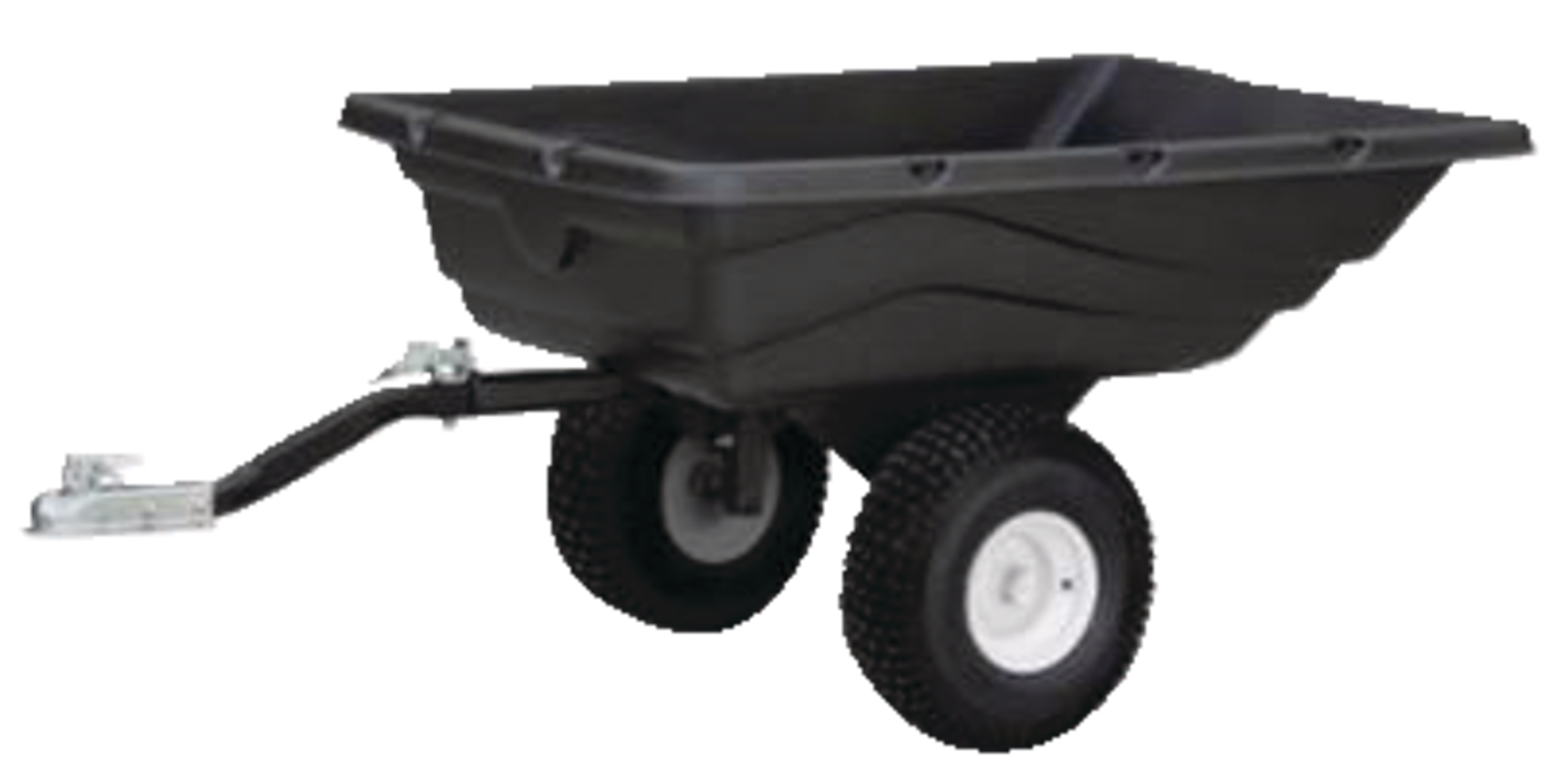 Remorque utilitaire avec lit en poly MotoMaster et cadre en acier, noir, 1 100 lb Front_Angled_Right